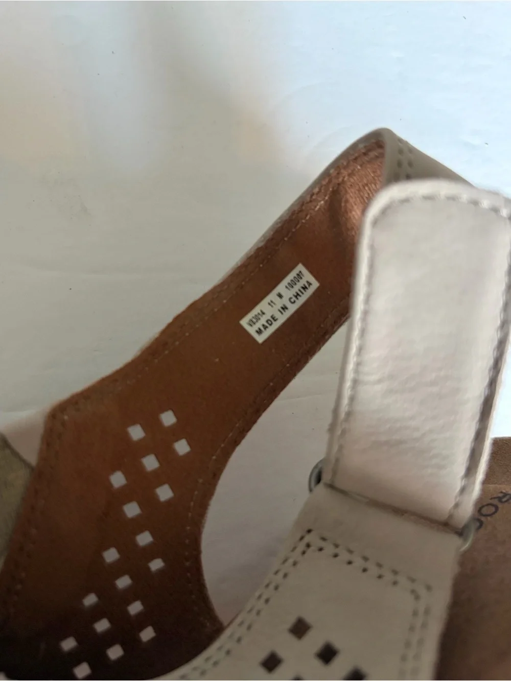 Rockport Taupe Perforated Slingback Sandals - Picture 6 of 6